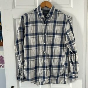 Bonobos Plaid Slim Fit Button Down Long Sleeve Shirt Size S